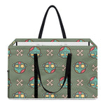 Cartoon Zombie Pattern Print Utility Tote Bag