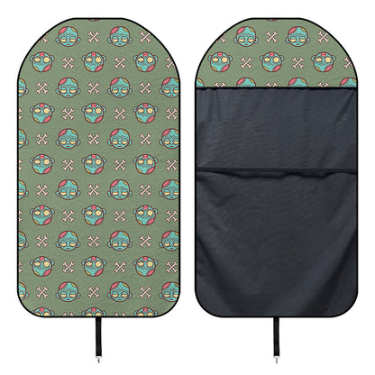 Cartoon Zombie Pattern Print Waterproof Car Seat Cover