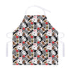 Casino Card And Chip Pattern Print Adjustable Apron