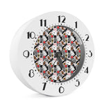 Casino Card And Chip Pattern Print Alarm Clock