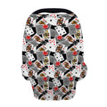 Casino Card And Chip Pattern Print Baby Seat Cover