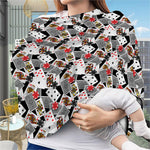 Casino Card And Chip Pattern Print Baby Seat Cover