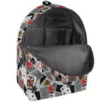 Casino Card And Chip Pattern Print Backpack