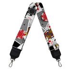 Casino Card And Chip Pattern Print Bag Strap