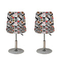 Casino Card And Chip Pattern Print Bar Stool Covers