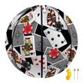 Casino Card And Chip Pattern Print Basketball