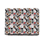 Casino Card And Chip Pattern Print Bifold Wallet