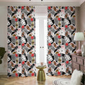 Casino Card And Chip Pattern Print Dimout Pencil Pleat Curtains