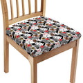 Casino Card And Chip Pattern Print Chair Cushion Cover