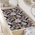 Casino Card And Chip Pattern Print Changing Pad Cover