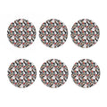 Casino Card And Chip Pattern Print Coaster Set