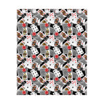 Casino Card And Chip Pattern Print Curtain