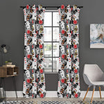 Casino Card And Chip Pattern Print Curtain