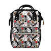 Casino Card And Chip Pattern Print Diaper Bag