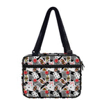 Casino Card And Chip Pattern Print Double Strap Bible Bag