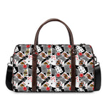 Casino Card And Chip Pattern Print Duffle Bag