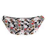 Casino Card And Chip Pattern Print Fanny Pack