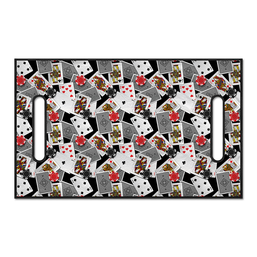 Casino Card And Chip Pattern Print Golf Cart Seat Cover