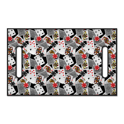 Casino Card And Chip Pattern Print Golf Cart Seat Cover