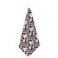 Casino Card And Chip Pattern Print Hand Towel