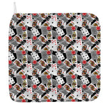 Casino Card And Chip Pattern Print Hand Towel