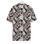 Casino Card And Chip Pattern Print Hawaiian Shirt
