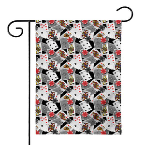 Casino Card And Chip Pattern Print House Flag