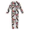 Casino Card And Chip Pattern Print Jumpsuit