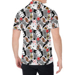 Casino Card And Chip Pattern Print Men's Shirt