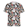 Casino Card And Chip Pattern Print Men's Sports T-Shirt