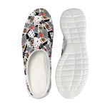 Casino Card And Chip Pattern Print Mesh Casual Shoes