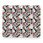 Casino Card And Chip Pattern Print Mouse Pad
