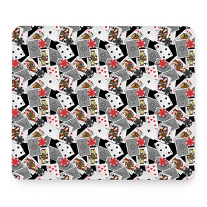 Casino Card And Chip Pattern Print Mouse Pad