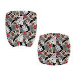Casino Card And Chip Pattern Print Office Chair Cover