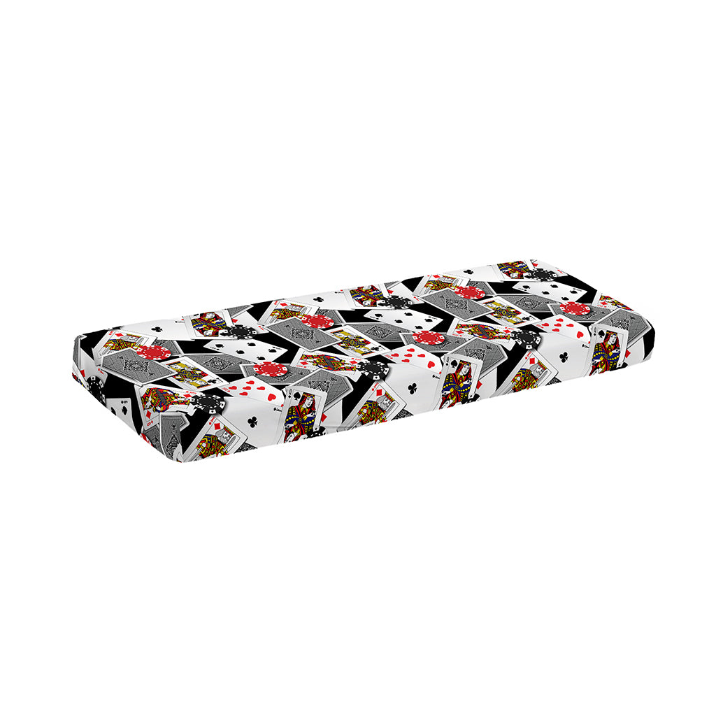Casino Card And Chip Pattern Print Piano Keyboard Cover
