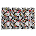 Casino Card And Chip Pattern Print Placemat