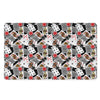 Casino Card And Chip Pattern Print Polyester Doormat