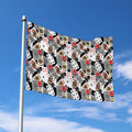 Casino Card And Chip Pattern Print Polyester Flag