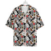 Casino Card And Chip Pattern Print Rayon Hawaiian Shirt