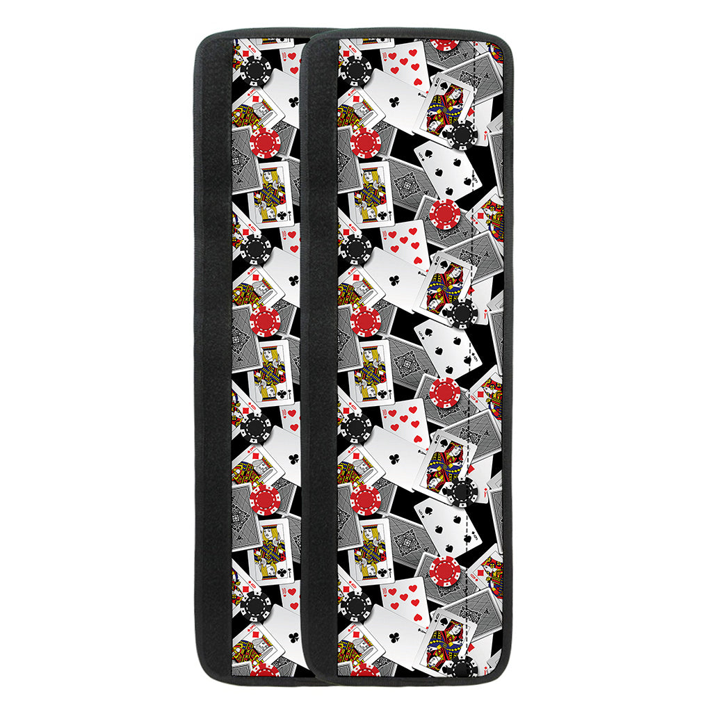 Casino Card And Chip Pattern Print Refrigerator Handle Covers