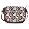 Casino Card And Chip Pattern Print Saddle Bag