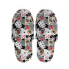 Casino Card And Chip Pattern Print Slippers