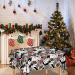 Casino Card And Chip Pattern Print Tablecloth