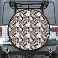 Casino Card And Chip Pattern Print Tire Cover