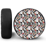 Casino Card And Chip Pattern Print Tire Cover With Camera Hole