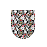 Casino Card And Chip Pattern Print Toilet Lid Cover