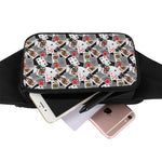 Casino Card And Chip Pattern Print Waist Bag