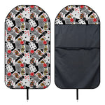 Casino Card And Chip Pattern Print Waterproof Car Seat Cover