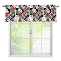 Casino Card And Chip Pattern Print Window Valance