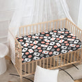 Casino Chip And Card Pattern Print Baby Crib Sheet